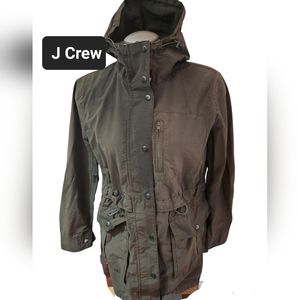 J Crew Ladies XS Lightweight Hooded Jacket
